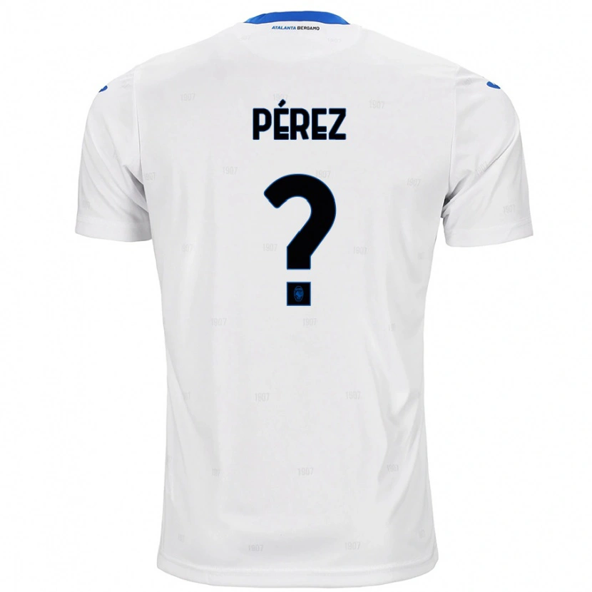Danxen Barn David Pérez #0 Vit Bortatröja Matchtröjor 2024/25 Tröjor T-Tröja