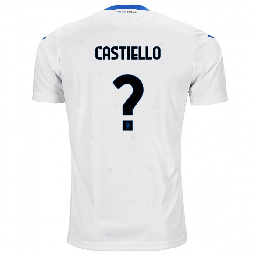 Danxen Barn Alex Castiello #0 Vit Bortatröja Matchtröjor 2024/25 Tröjor T-Tröja