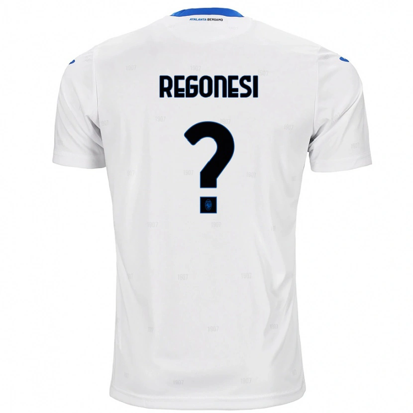 Danxen Barn Nicolò Regonesi #0 Vit Bortatröja Matchtröjor 2024/25 Tröjor T-Tröja