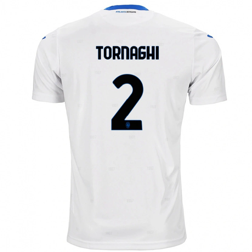 Danxen Barn Pietro Tornaghi #2 Vit Bortatröja Matchtröjor 2024/25 Tröjor T-Tröja