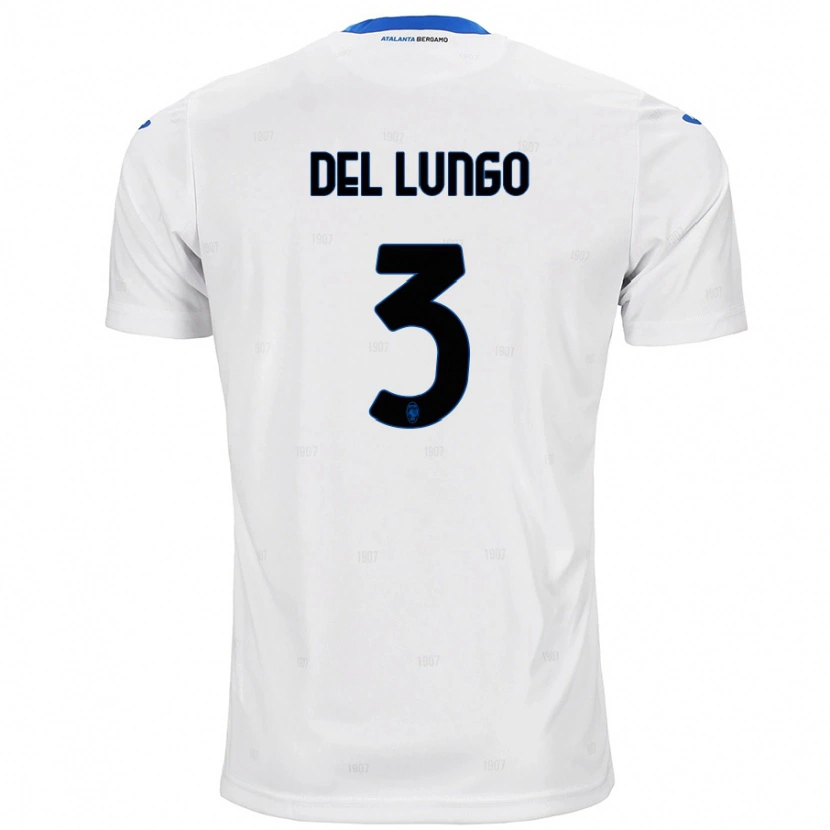 Danxen Barn Tommaso Del Lungo #3 Vit Bortatröja Matchtröjor 2024/25 Tröjor T-Tröja