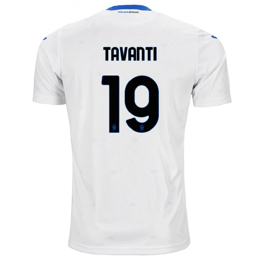 Danxen Barn Mattia Tavanti #19 Vit Bortatröja Matchtröjor 2024/25 Tröjor T-Tröja