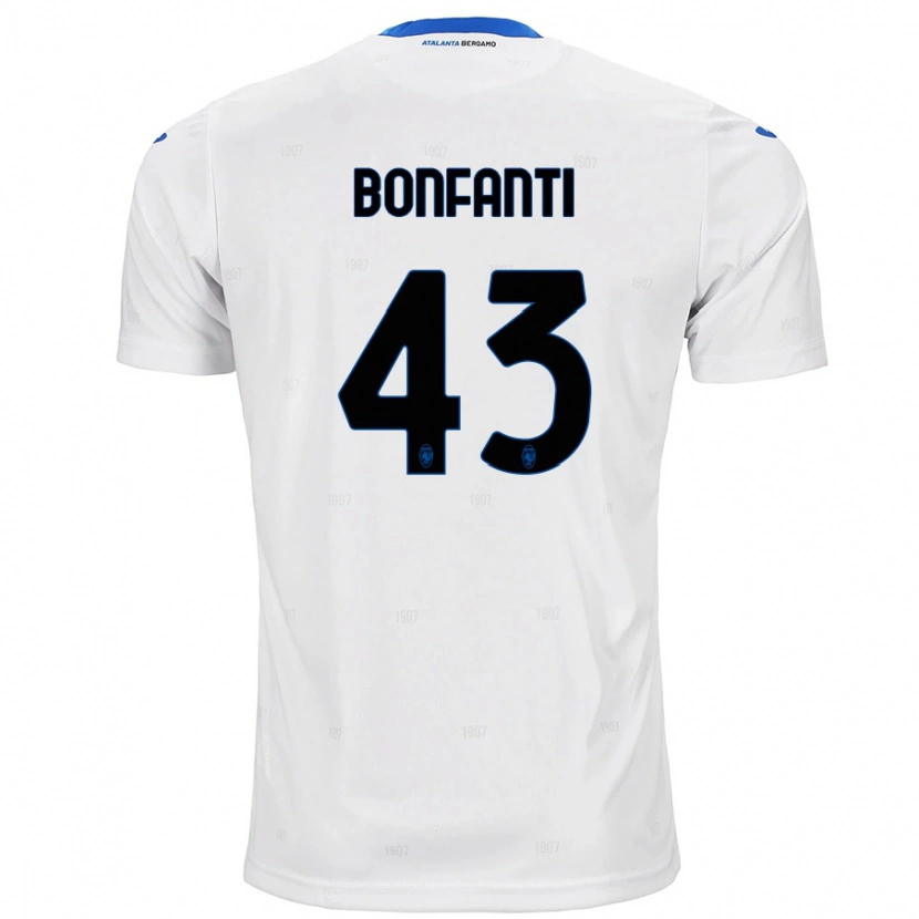 Danxen Barn Giovanni Bonfanti #43 Vit Bortatröja Matchtröjor 2024/25 Tröjor T-Tröja