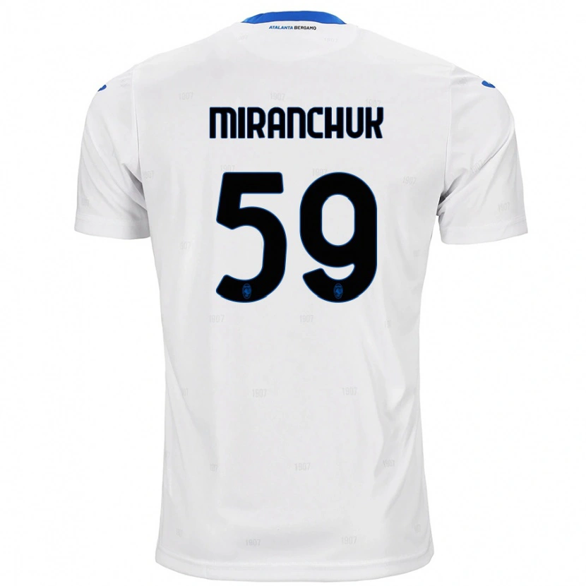 Danxen Barn Aleksey Miranchuk #59 Vit Bortatröja Matchtröjor 2024/25 Tröjor T-Tröja