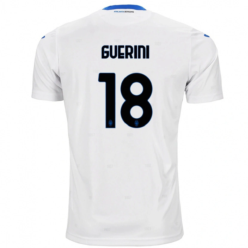 Danxen Barn Alessio Guerini #18 Vit Bortatröja Matchtröjor 2024/25 Tröjor T-Tröja