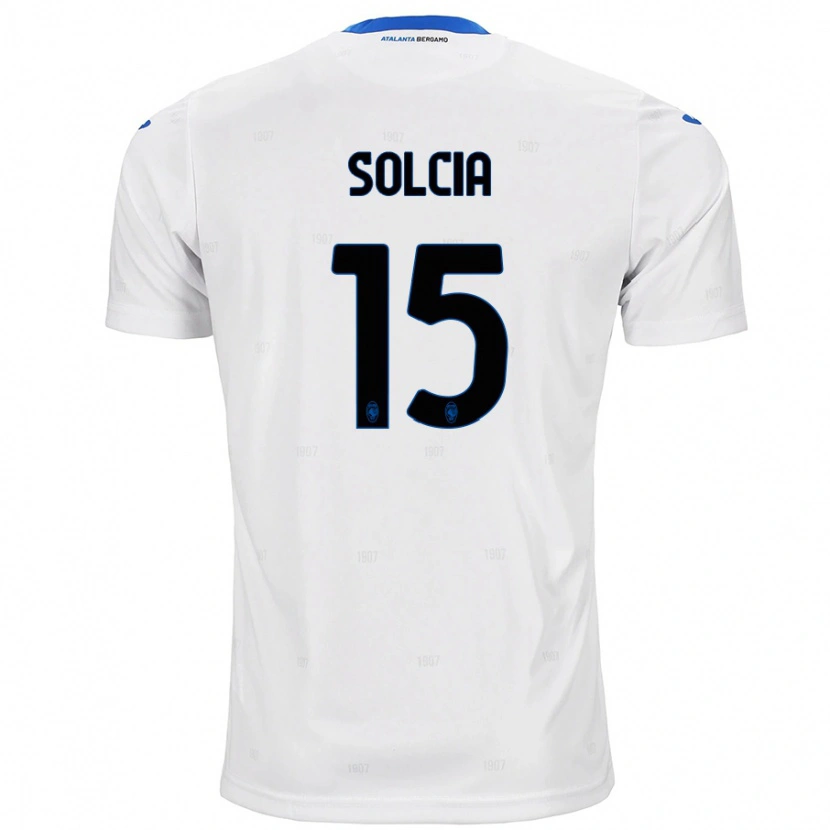 Danxen Barn Daniele Solcia #15 Vit Bortatröja Matchtröjor 2024/25 Tröjor T-Tröja