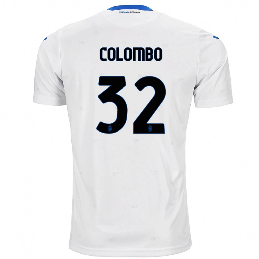 Danxen Barn Matteo Colombo #32 Vit Bortatröja Matchtröjor 2024/25 Tröjor T-Tröja