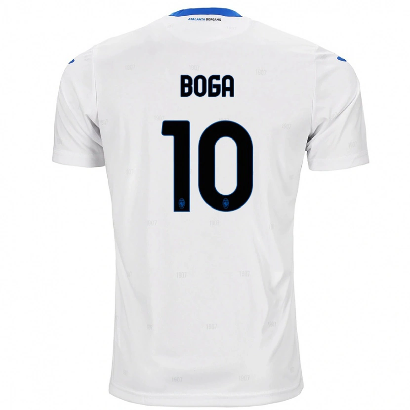 Danxen Barn Jeremie Boga #10 Vit Bortatröja Matchtröjor 2024/25 Tröjor T-Tröja