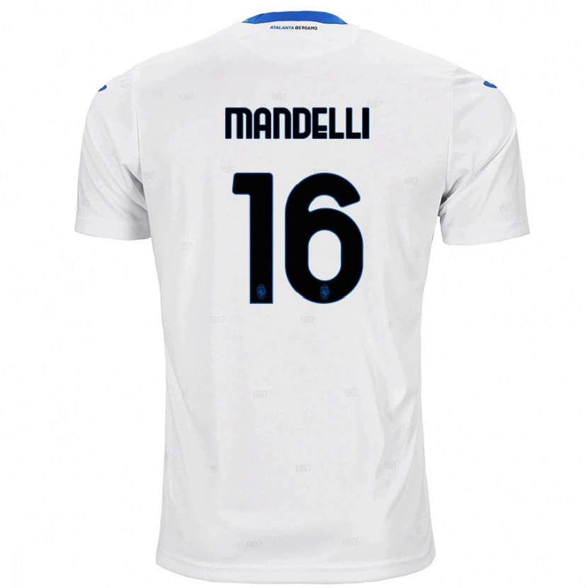 Danxen Barn Giulia Mandelli #16 Vit Bortatröja Matchtröjor 2024/25 Tröjor T-Tröja