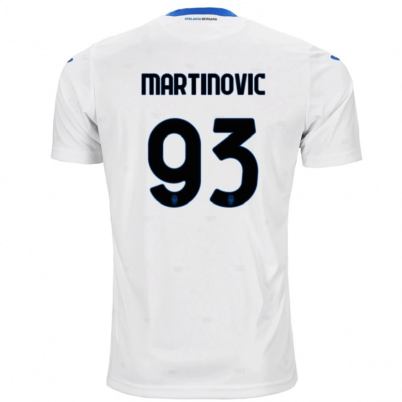 Danxen Barn Melania Martinovic #93 Vit Bortatröja Matchtröjor 2024/25 Tröjor T-Tröja