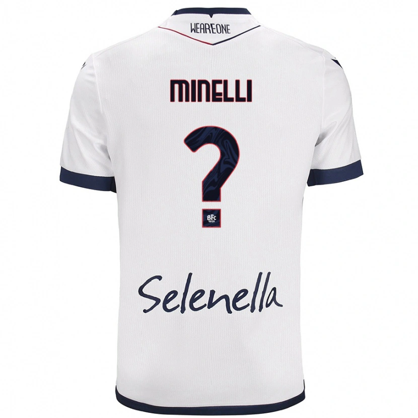 Danxen Barn Leo Minelli #0 Vit Kungsblå Bortatröja Matchtröjor 2024/25 Tröjor T-Tröja