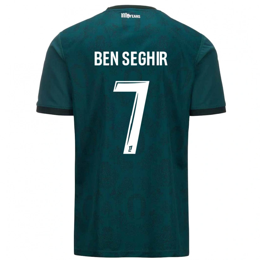 Danxen Barn Eliesse Ben Seghir #7 Mörkgrön Bortatröja Matchtröjor 2024/25 Tröjor T-Tröja