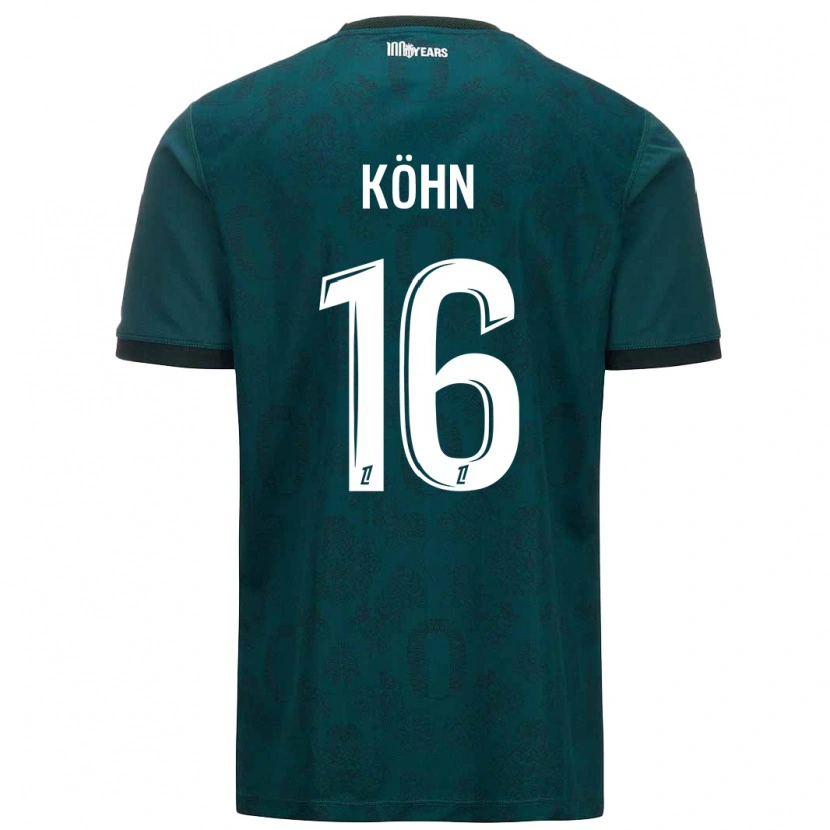 Danxen Barn Philipp Köhn #16 Mörkgrön Bortatröja Matchtröjor 2024/25 Tröjor T-Tröja