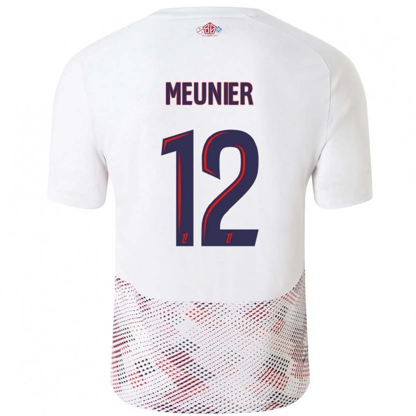 Danxen Barn Thomas Meunier #12 Vit Kungsblå Bortatröja Matchtröjor 2024/25 Tröjor T-Tröja