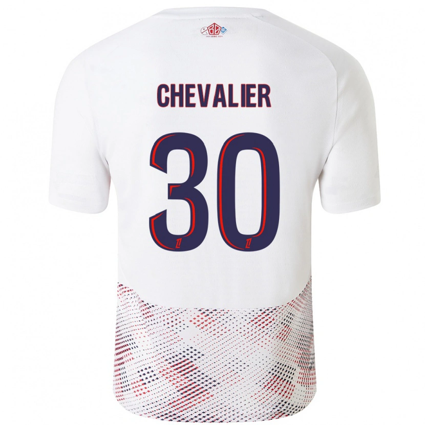 Danxen Barn Lucas Chevalier #30 Vit Kungsblå Bortatröja Matchtröjor 2024/25 Tröjor T-Tröja