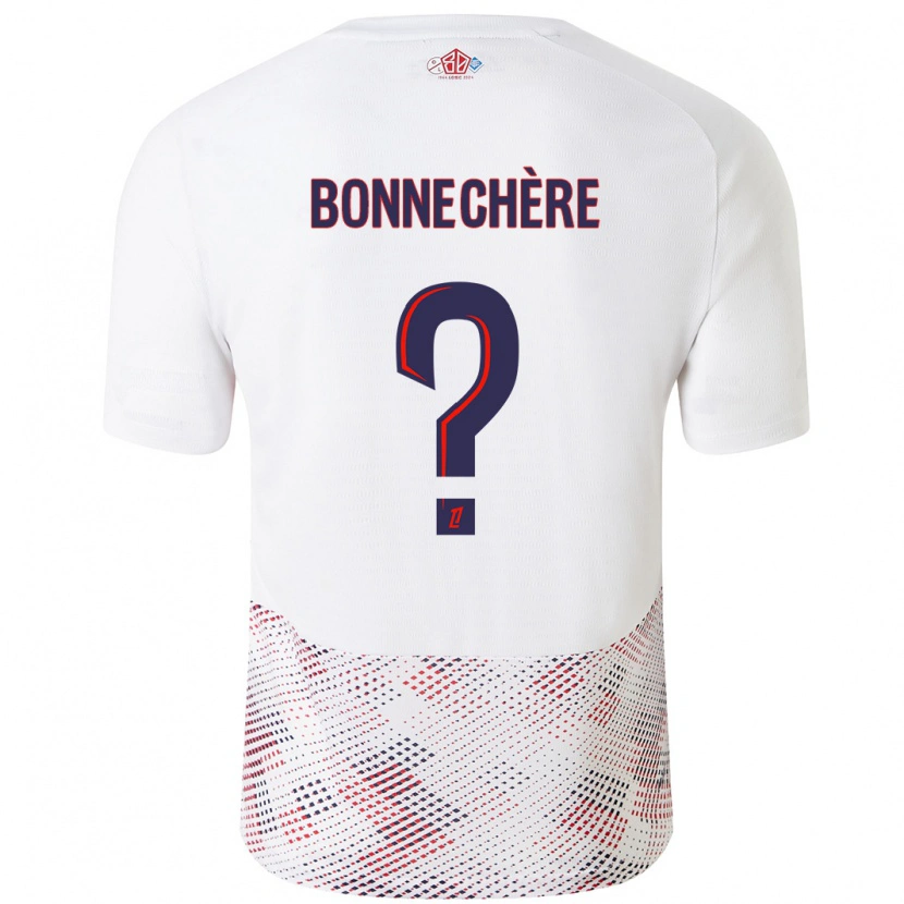 Danxen Barn Victor Bonnechère #0 Vit Kungsblå Bortatröja Matchtröjor 2024/25 Tröjor T-Tröja