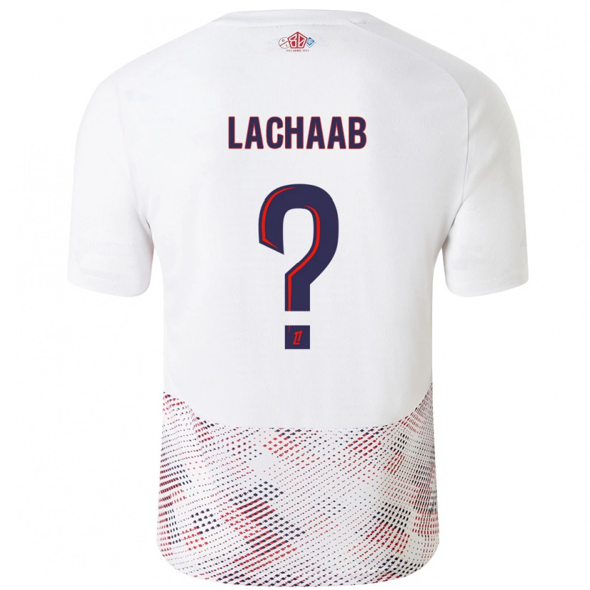 Danxen Barn Younes Lachaab #0 Vit Kungsblå Bortatröja Matchtröjor 2024/25 Tröjor T-Tröja