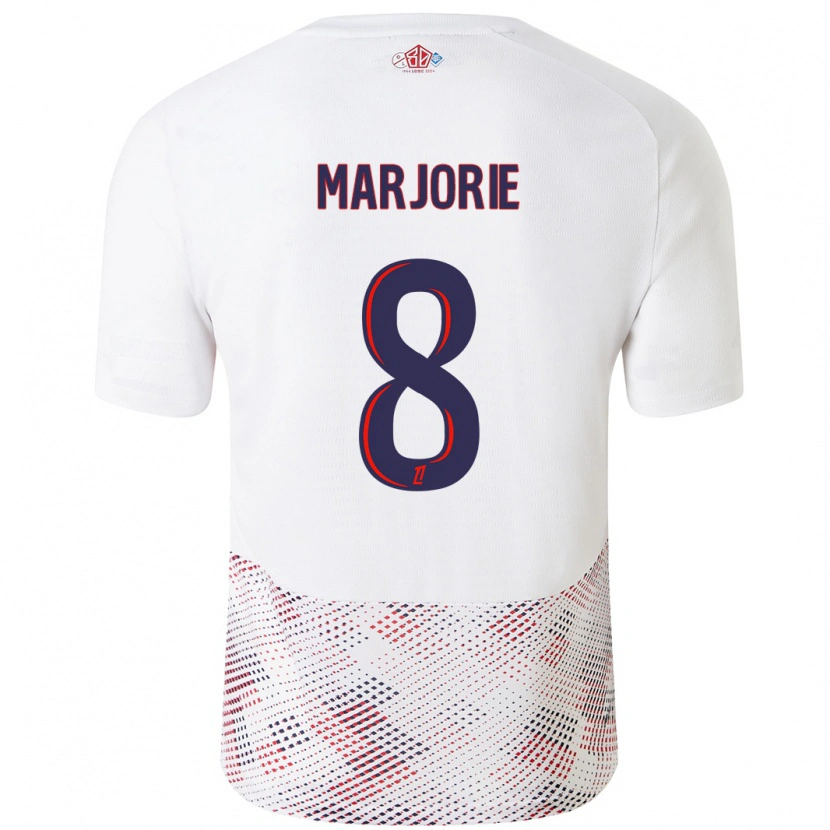 Danxen Barn Marjorie #8 Vit Kungsblå Bortatröja Matchtröjor 2024/25 Tröjor T-Tröja