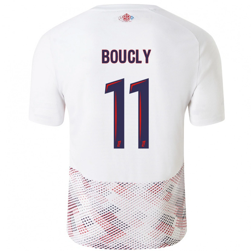 Danxen Barn Maïté Boucly #11 Vit Kungsblå Bortatröja Matchtröjor 2024/25 Tröjor T-Tröja