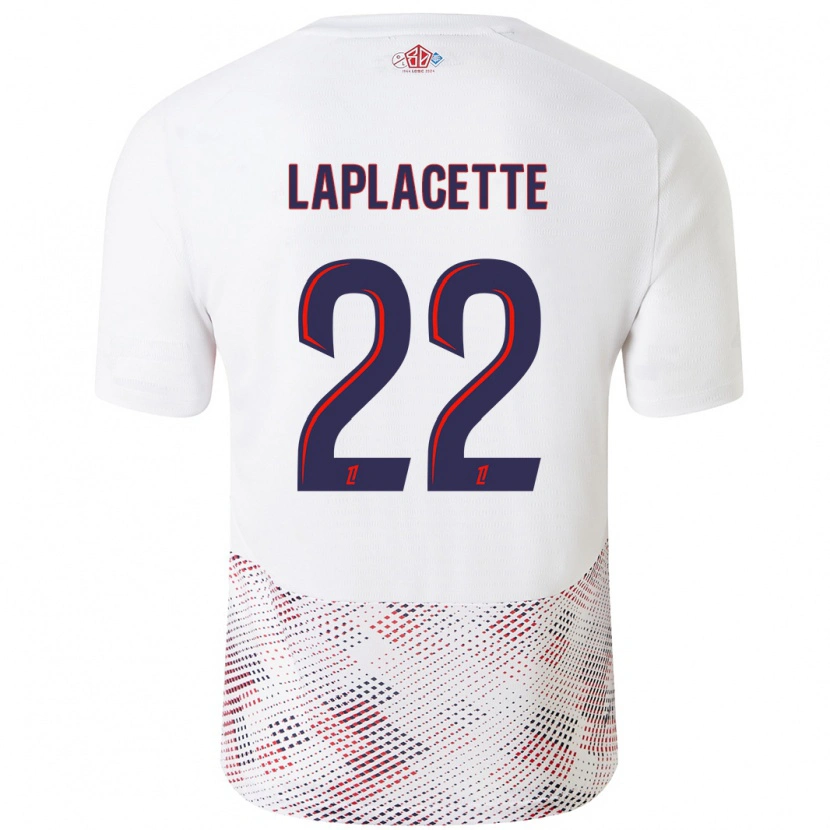 Danxen Barn Tess Laplacette #22 Vit Kungsblå Bortatröja Matchtröjor 2024/25 Tröjor T-Tröja