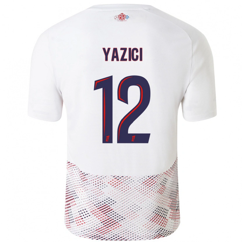 Danxen Barn Yusuf Yazici #12 Vit Kungsblå Bortatröja Matchtröjor 2024/25 Tröjor T-Tröja