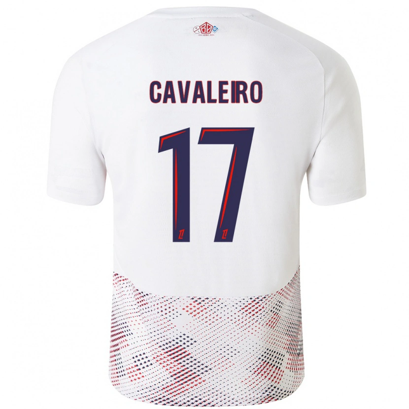 Danxen Barn Ivan Cavaleiro #17 Vit Kungsblå Bortatröja Matchtröjor 2024/25 Tröjor T-Tröja