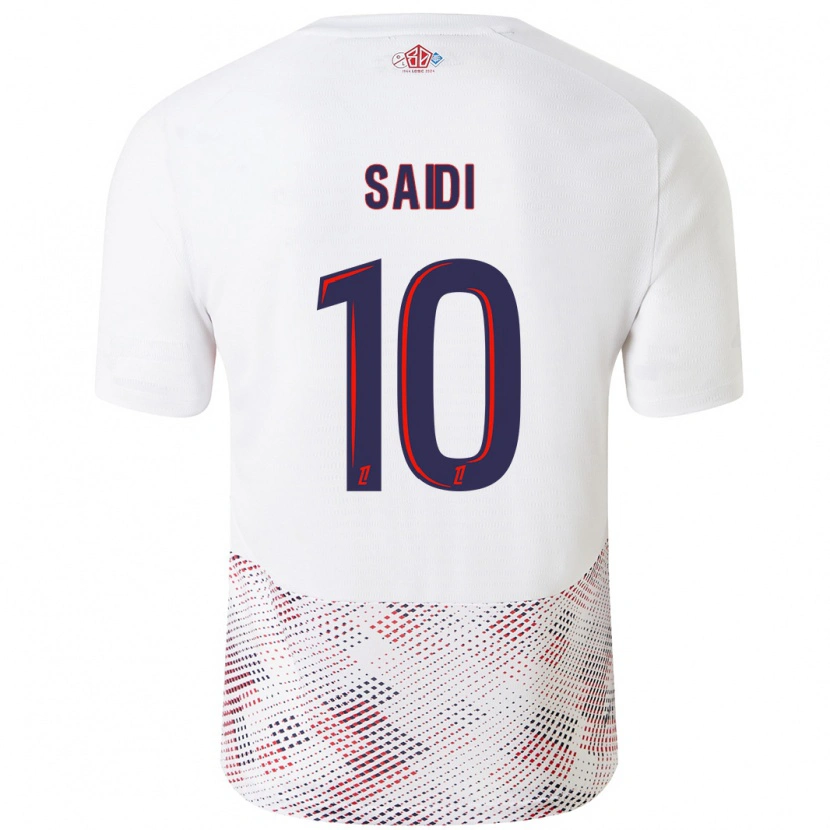 Danxen Barn Rachel Saidi #10 Vit Kungsblå Bortatröja Matchtröjor 2024/25 Tröjor T-Tröja