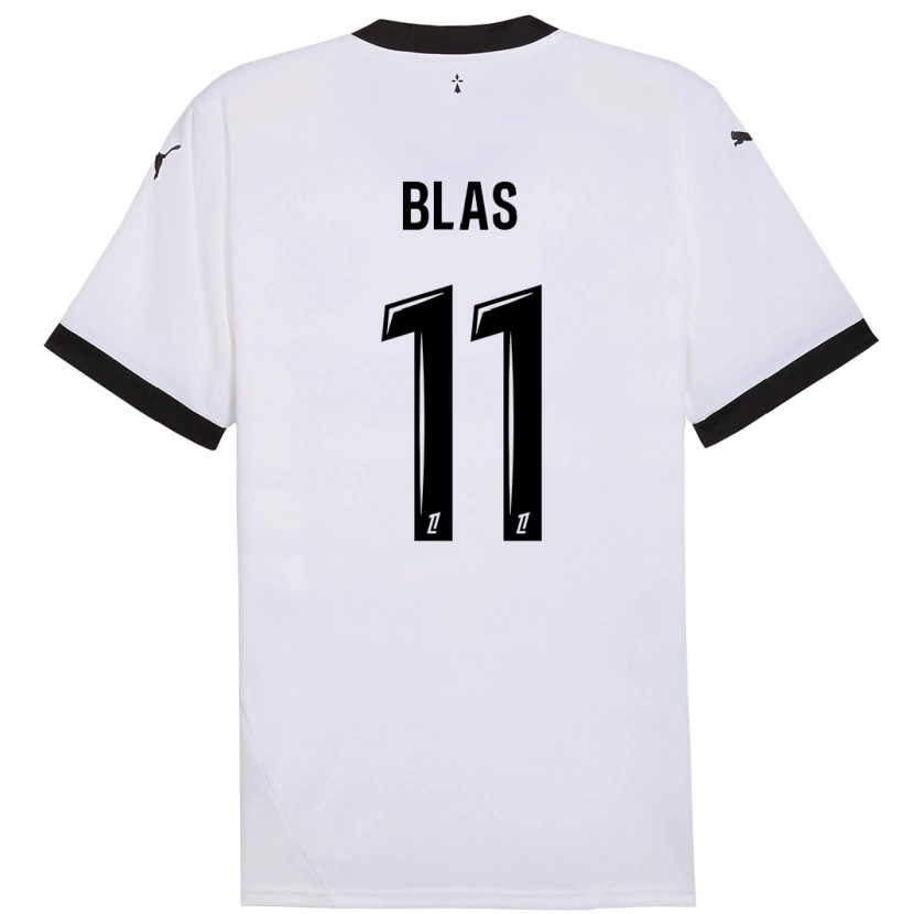 Danxen Barn Ludovic Blas #11 Vit Svart Bortatröja Matchtröjor 2024/25 Tröjor T-Tröja