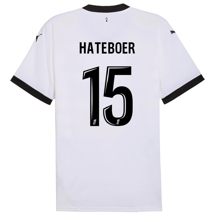 Danxen Barn Hans Hateboer #15 Vit Svart Bortatröja Matchtröjor 2024/25 Tröjor T-Tröja