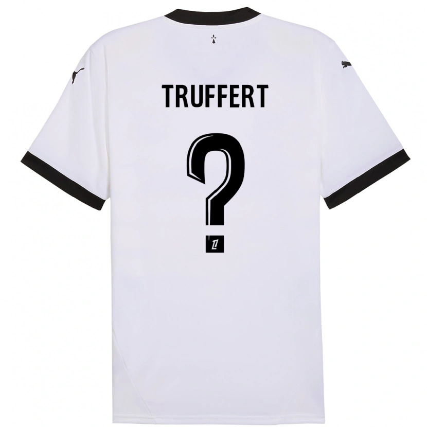 Danxen Barn Florian Truffert #0 Vit Svart Bortatröja Matchtröjor 2024/25 Tröjor T-Tröja