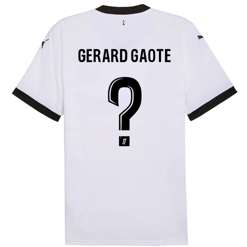 Danxen Barn Steven Gerard Gaote #0 Vit Svart Bortatröja Matchtröjor 2024/25 Tröjor T-Tröja