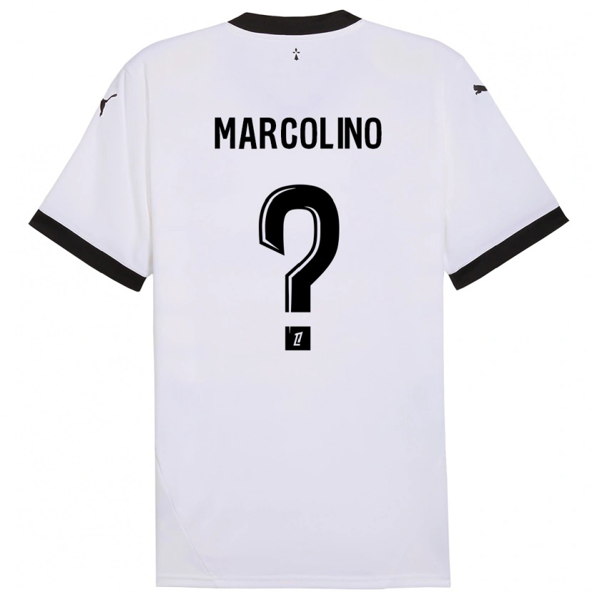 Danxen Barn Henrick Do Marcolino #0 Vit Svart Bortatröja Matchtröjor 2024/25 Tröjor T-Tröja