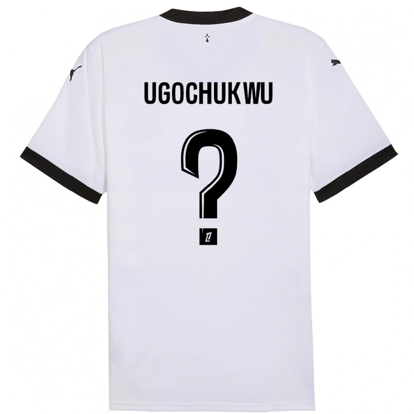 Danxen Barn Chibuike Ugochukwu #0 Vit Svart Bortatröja Matchtröjor 2024/25 Tröjor T-Tröja