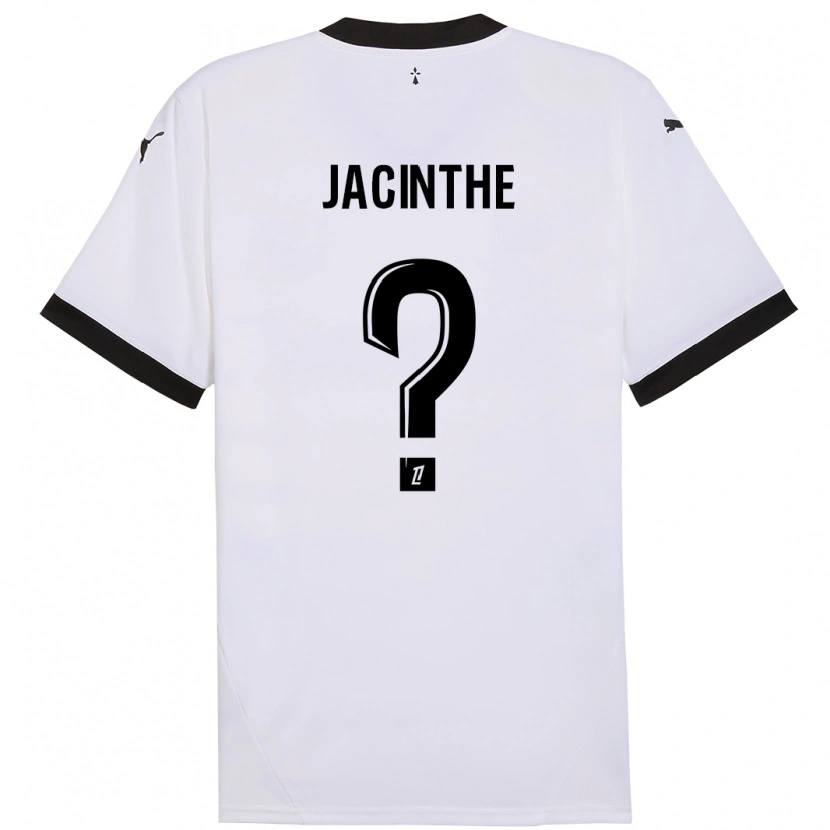 Danxen Barn Dee-Shawn Jacinthe #0 Vit Svart Bortatröja Matchtröjor 2024/25 Tröjor T-Tröja
