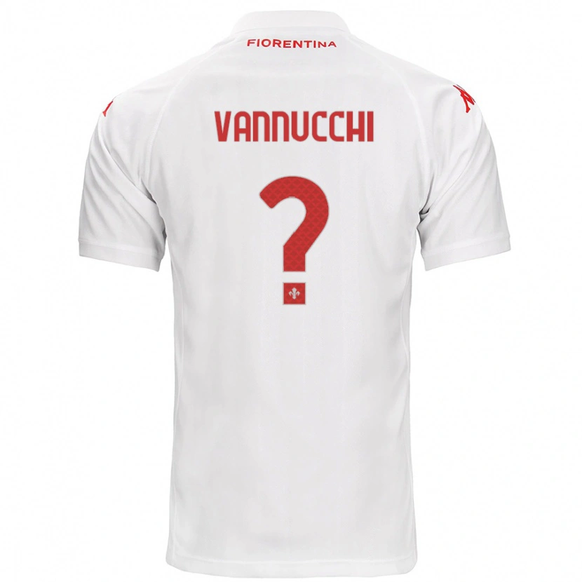 Danxen Barn Tommaso Vannucchi #0 Vit Bortatröja Matchtröjor 2024/25 Tröjor T-Tröja