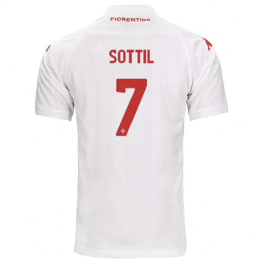 Danxen Barn Riccardo Sottil #7 Vit Bortatröja Matchtröjor 2024/25 Tröjor T-Tröja