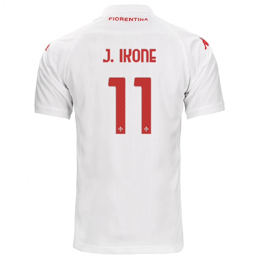 Danxen Barn Jonathan Ikoné #11 Vit Bortatröja Matchtröjor 2024/25 Tröjor T-Tröja