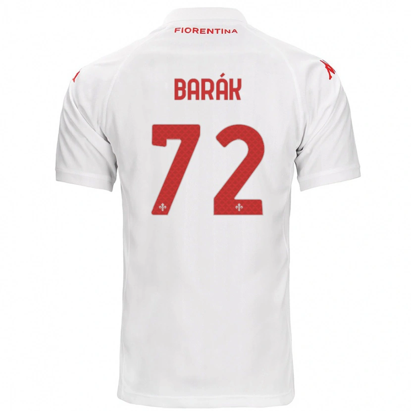 Danxen Barn Antonín Barák #72 Vit Bortatröja Matchtröjor 2024/25 Tröjor T-Tröja