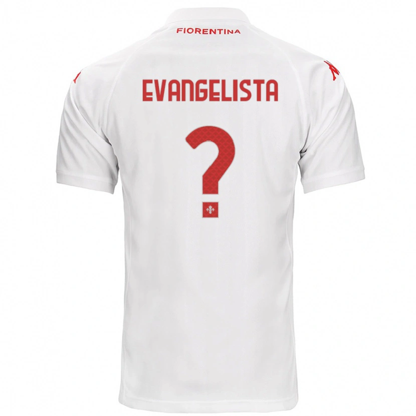 Danxen Barn Carlo Evangelista #0 Vit Bortatröja Matchtröjor 2024/25 Tröjor T-Tröja