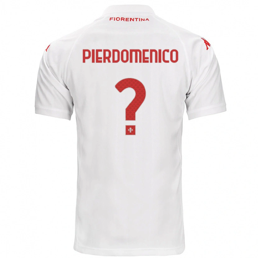 Danxen Barn Jacopo Di Pierdomenico #0 Vit Bortatröja Matchtröjor 2024/25 Tröjor T-Tröja