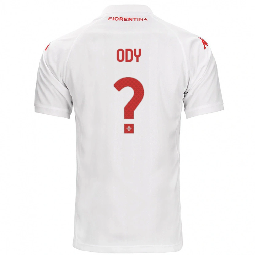 Danxen Barn Edwin Ody #0 Vit Bortatröja Matchtröjor 2024/25 Tröjor T-Tröja