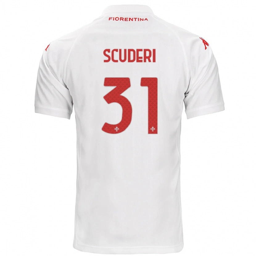 Danxen Barn Giulio Scuderi #31 Vit Bortatröja Matchtröjor 2024/25 Tröjor T-Tröja