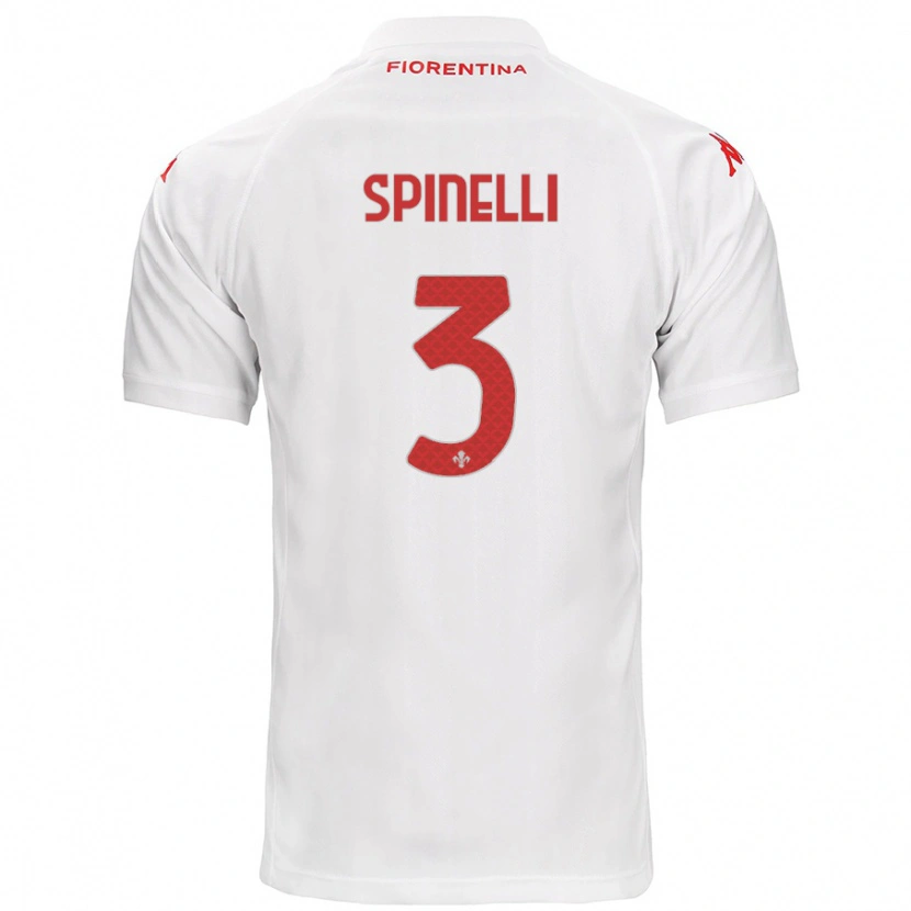 Danxen Barn Giorgia Spinelli #3 Vit Bortatröja Matchtröjor 2024/25 Tröjor T-Tröja