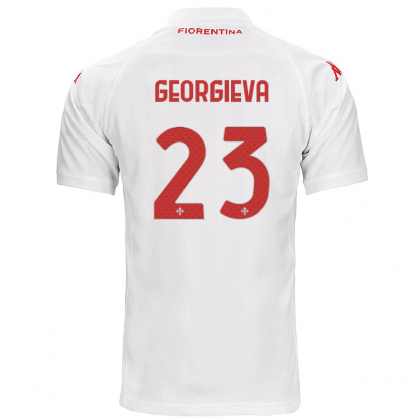 Danxen Barn Marina Georgieva #23 Vit Bortatröja Matchtröjor 2024/25 Tröjor T-Tröja