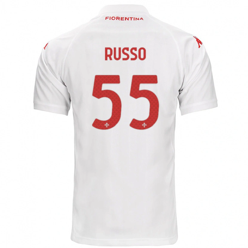 Danxen Barn Federica Russo #55 Vit Bortatröja Matchtröjor 2024/25 Tröjor T-Tröja