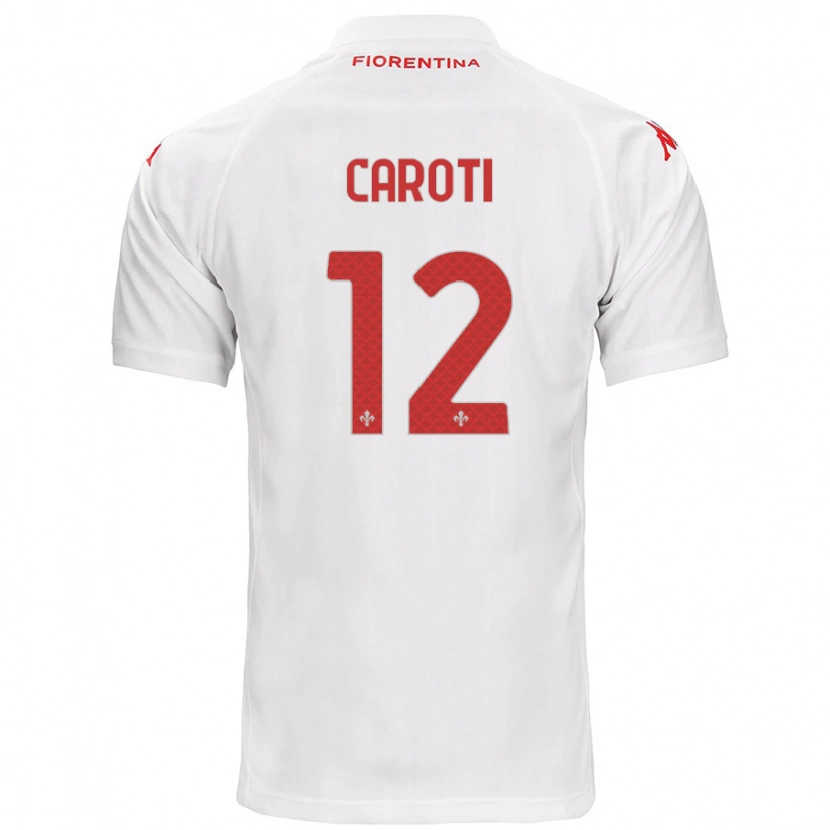 Danxen Barn Filippo Caroti #12 Vit Bortatröja Matchtröjor 2024/25 Tröjor T-Tröja