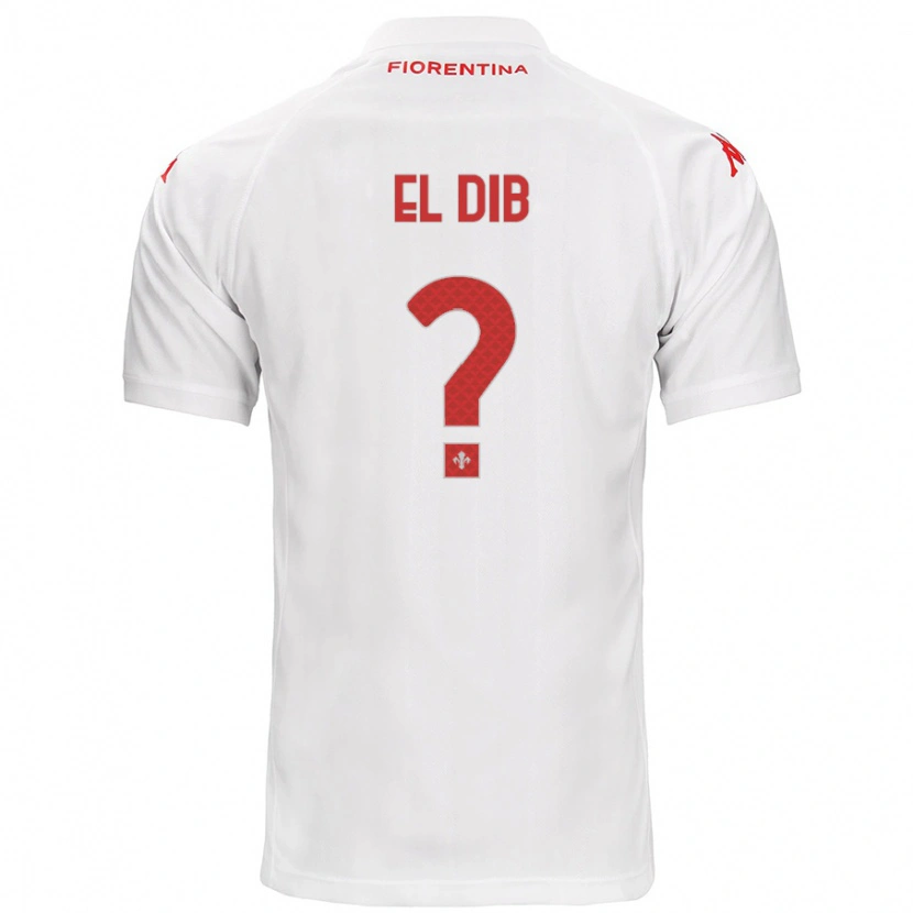 Danxen Barn Karim El Dib #0 Vit Bortatröja Matchtröjor 2024/25 Tröjor T-Tröja