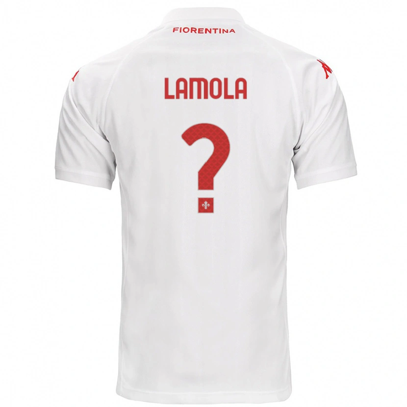 Danxen Barn Lorenzo Lamola #0 Vit Bortatröja Matchtröjor 2024/25 Tröjor T-Tröja