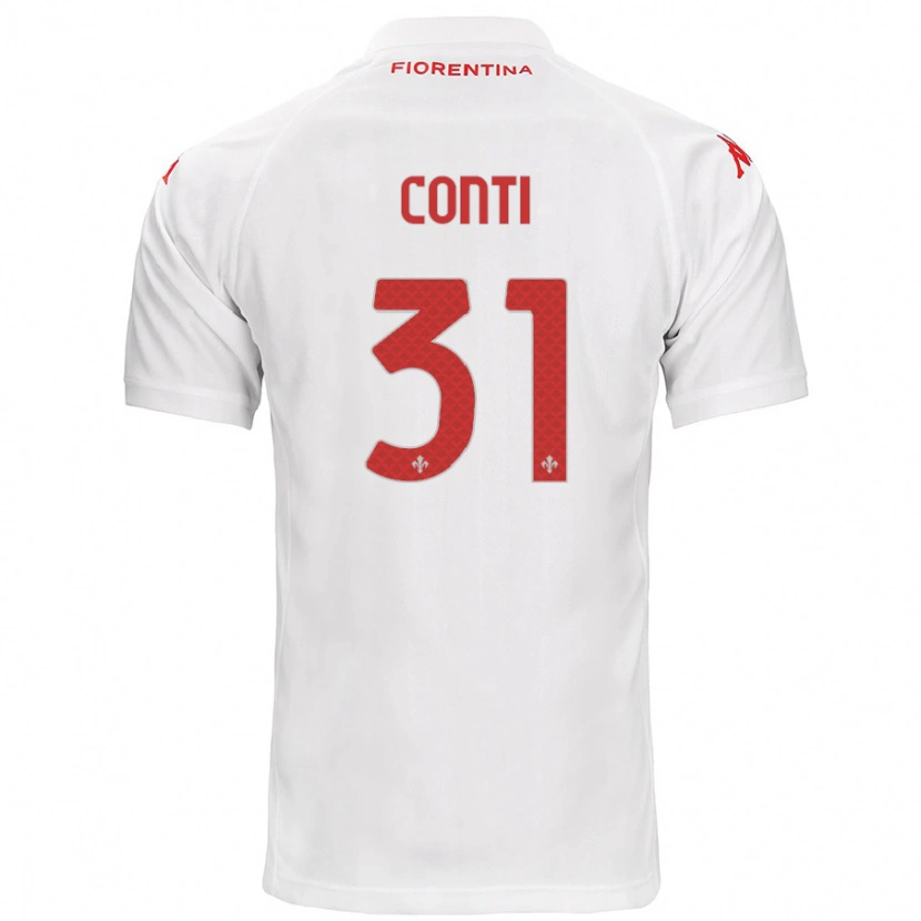 Danxen Barn Gabriele Conti #31 Vit Bortatröja Matchtröjor 2024/25 Tröjor T-Tröja