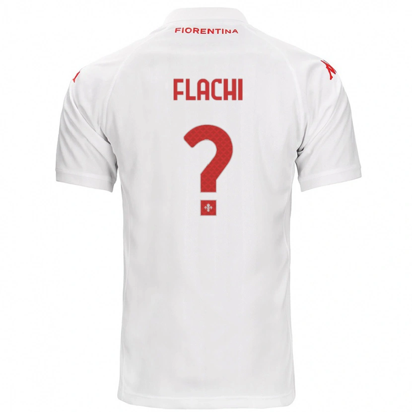 Danxen Barn Tommaso Flachi #0 Vit Bortatröja Matchtröjor 2024/25 Tröjor T-Tröja